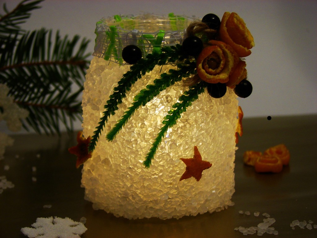 Подсвечник из банки